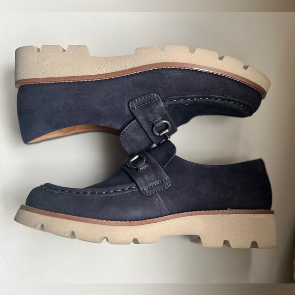 Sofft Loafers - Blue Leather size 9/40 - Picture 3 of 5